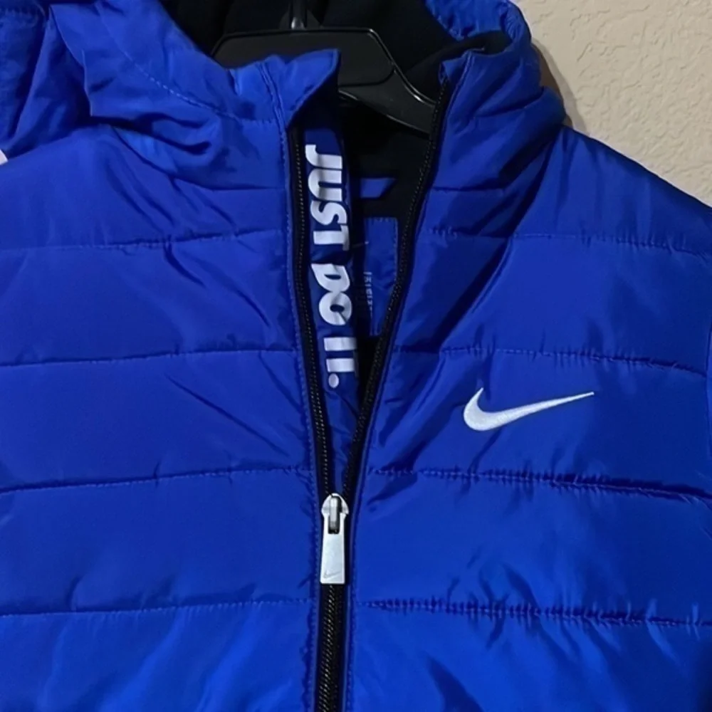 NEW NIKE Royal Blue Full-Zip Puffer Coat